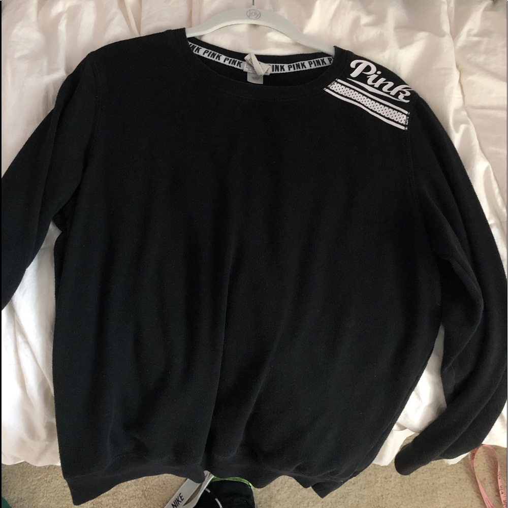 black crew neck